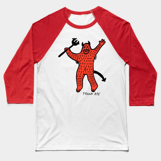 Devilish Baseball T-Shirt by FrankApe